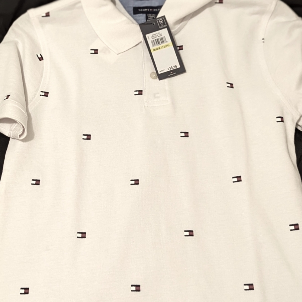 12-14 Tommy Hilfiger collared shirt.